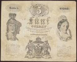 1847. 5G hamisítványa, hátlapon piros számozás, aláírás "139. Explr von No.2" T:II