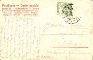 Black gentlemen. Original hand-drawn art postcard. s: Kiss Géza (EK)