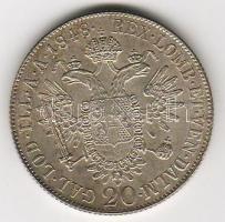 Österreich, 1848A, 20 Kreuzer, Silber, K.M.2208, Erh.: vz/kiváló