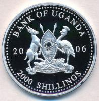 Uganda 2006. 2000Sh Ag "A labdarúgás halhatatlanjainak csarnoka - Anglia 1980-as évek / Gary Li...