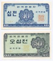 Dél-Korea 1962. 10j + 20j T:I- South Korea 1962. 10 Jeon + 20 Jeon C:AU Krause 28, 29
