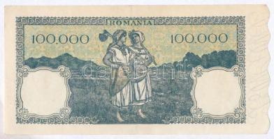 Románia 1947. 100.000L T:II-,III szép papír
Romania 1947. 100.000 Lei C:VF,F nice paper