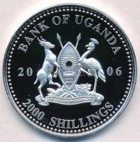 Uganda 2006. 2000Sh Ag "A labdarúgás halhatatlanjainak csarnoka - Franciaország 2000-es évek / ...