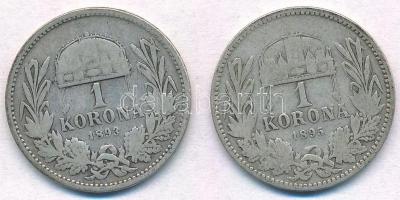 1893KB-1895KB 1K Ag "Ferenc József" (2x) T:2-,3
Adamo K5