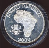 Szomália 2000. 10Sh Ag "Afrikai majom" T:PP