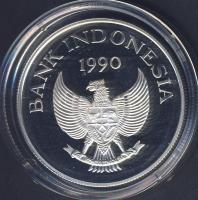 Indonézia 1990. 10.000R Ag "Óvd a gyermekeket" T:PP