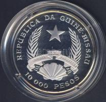 Guinea-Bissau 1993. 10.000P Ag "Stegosaurus" T:PP
