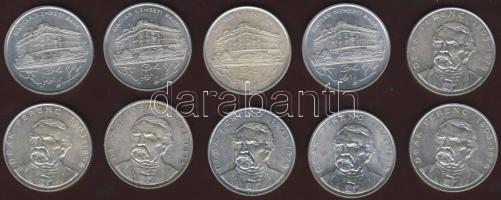 1993-94. 200Ft Ag "MNB" (4x) + "Deák" (6x) T:1,2