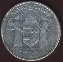 1930. 5P Ag "Horthy jobbra" T:3/3+