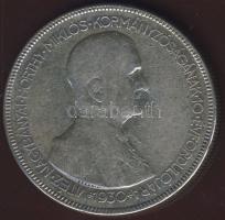 1930. 5P Ag "Horthy jobbra" T:3/3+