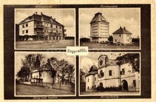 Nagyszőlős, Vynohradiv, Sevlus (Vel. Sevljus); Dohánybeváltó, Terményraktár, Görög katolikus templom, Perényi kastély / tobacco exchange, church, castle, grain storage