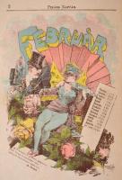 1889 Pikáns naptár az 1889. évre. Szerk.: Satanello [Márkus József]. Bp., 1889, Magyar Figaro. Számo...