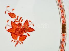 Herendi Apponyi mintás szendvicses készlet,  kézzel festett, jelzett, hibátlan, d:18,5 cm ( 6×), 31×...