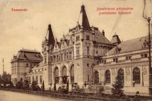 Temesvár, Timisoara; Józsefvárosi vasútállomás / railway station / Bahnhof  (EK)
