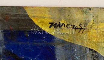 Hincz jelzéssel: Alak. Olaj, farost, 79×38 cm