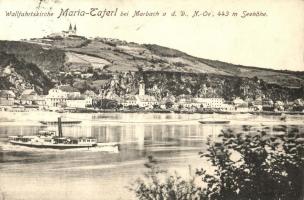 Maria Taferl bei Marbach a.d. Donau, Wallfahrtskirche / church, steamship