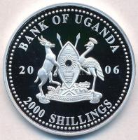 Uganda 2006. 2000Sh Ag "A labdarúgás halhatatlanjainak csarnoka - Oroszország 1960-as évek / Le...