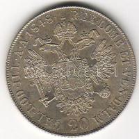 Österreich, 1848C, 20 Kreuzer, Silber, K.M.2208, Erh.: vz/kiváló