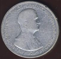 1930. 5P Ag "Horthy jobbra" T:3 ph.