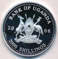 Uganda 2006. 2000Sh Ag "A labdarúgás halhatatlanjainak csarnoka - Hollandia 1990-es évek / Ruud...