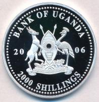 Uganda 2006. 2000Sh Ag "A labdarúgás halhatatlanjainak csarnoka - Hollandia 1970-es évek / Joha...