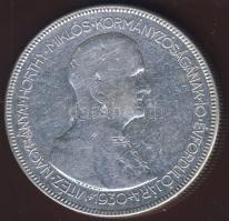 1930. 5P Ag "Horthy jobbra" T:3 ü.