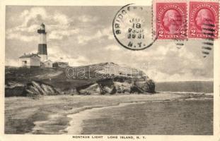Long Island (New York), Montauk Lighthouse, TCV card (EK)