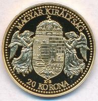 DN "Magyar aranypénzek utánveretben - Ferenc József 20 korona 1893" aranyozott Ag emlékére...