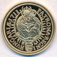 DN "Magyar aranypénzek utánveretben - I. József dukát 1711" aranyozott Ag emlékérem tanúsí...