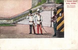 Ferenc József, 8 db képeslapból álló mozikkép / King Franz Joseph, identikit made of 8 postcards