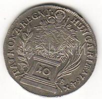Ungarn, 1764 KB, 10 Kreuzer, Silber, K.M.365, Erh.: vz/kiváló