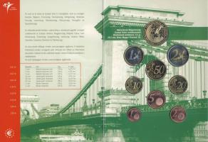 2003. Euro-információs készlet 1c-2Euro, benne "Népszavazás Magyarország EU csatlakozásáról" emlékérem T:1,PP