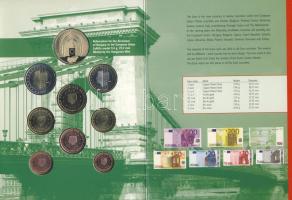 2003. Euro-információs készlet 1c-2Euro, benne "Népszavazás Magyarország EU csatlakozásáról&quo...