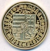 DN "Magyar aranypénzek utánveretben - II. Ulászló guldiner" aranyozott Ag emlékérem tanúsí...