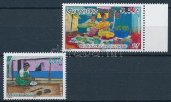 2 stamps, 1 with margin, 2 klf érték