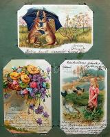 204 db motívum képeslap, döntően az 1900-as évek eljéről, csaknem mind futott, benne szecessziós, do...