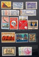 kb. 1.300 db régi német, osztrák, magyar, kevés egyéb levélzáró, reklámbélyeg sok ritkasággal, nagyr...