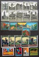 kb. 1.300 db régi német, osztrák, magyar, kevés egyéb levélzáró, reklámbélyeg sok ritkasággal, nagyr...