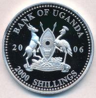 Uganda 2006. 2000Sh Ag "A labdarúgás halhatatlanjainak csarnoka - Argentína 1980-as évek / Mara...