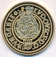 DN "Magyar aranypénzek utánveretben - II. Lajos aranyforint 1522" aranyozott Ag emlékérem ...