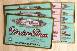 kb. 130 db régi likőrös, pálinkás cimke / 130 old alcoholic drinks bottle labels in  stockbook