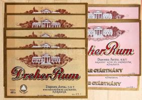 kb. 130 db régi likőrös, pálinkás cimke / 130 old alcoholic drinks bottle labels in  stockbook