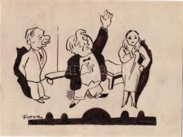 Forrai Zoltán (1901-) szignós tus 23x17cm