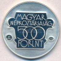 1985. 500Ft Ag "Kulturális Fórum Budapest 1985" T:PP kis fo. Adamo EM89
