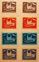 1921-1962 Magyar kiállítási és egyéb levélzárók gyűjteménye albumban / Collection of Hungarian exhibition and other labels, in album