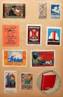 1921-1962 Magyar kiállítási és egyéb levélzárók gyűjteménye albumban / Collection of Hungarian exhib...