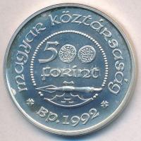1992. 500Ft Ag "Szent László" T:BU 
Adamo EM125