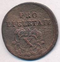 1706C-M X Poltura Cu "II. Rákóczi Ferenc" Kassa (6,70g) T:3 
Hungary 1706C-M X Poltura Cu...