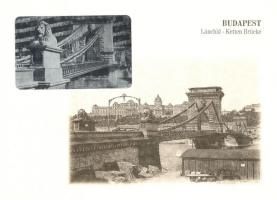 3 db hologramos retro képeslap Budapest