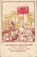 13 db vöröskereszt, antituberkulózis, egészségvédelem propagandalap / 13 red cross, health propagand...